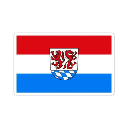 Flag of Passau Germany - STICKER Vinyl Kiss-Cut Decal 4 Inch White - The Sticker Space