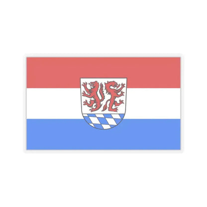 Flag of Passau Germany - STICKER Vinyl Kiss-Cut Decal 6 Inch Transparent - The Sticker Space