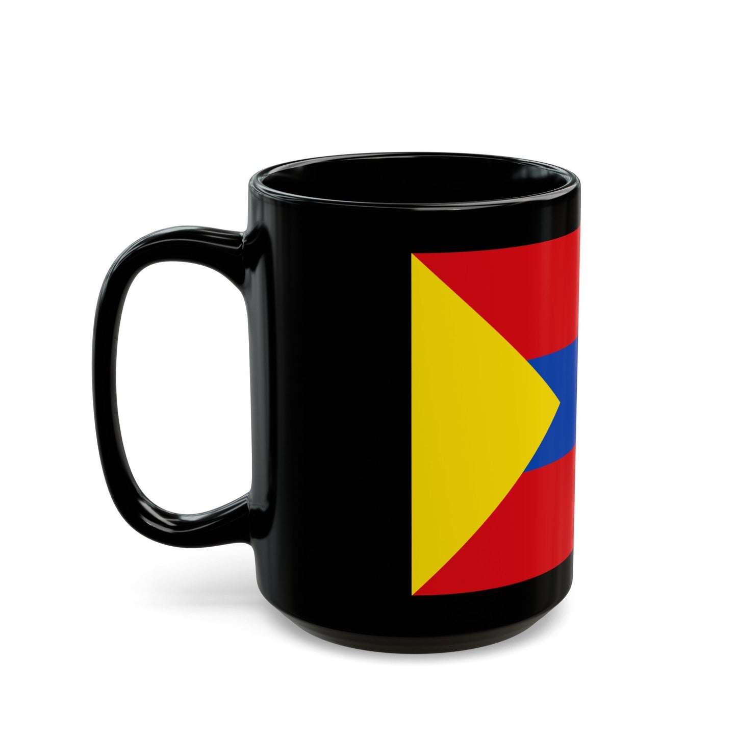 Flag of Pasto Colombia - Black Coffee Mug-The Sticker Space