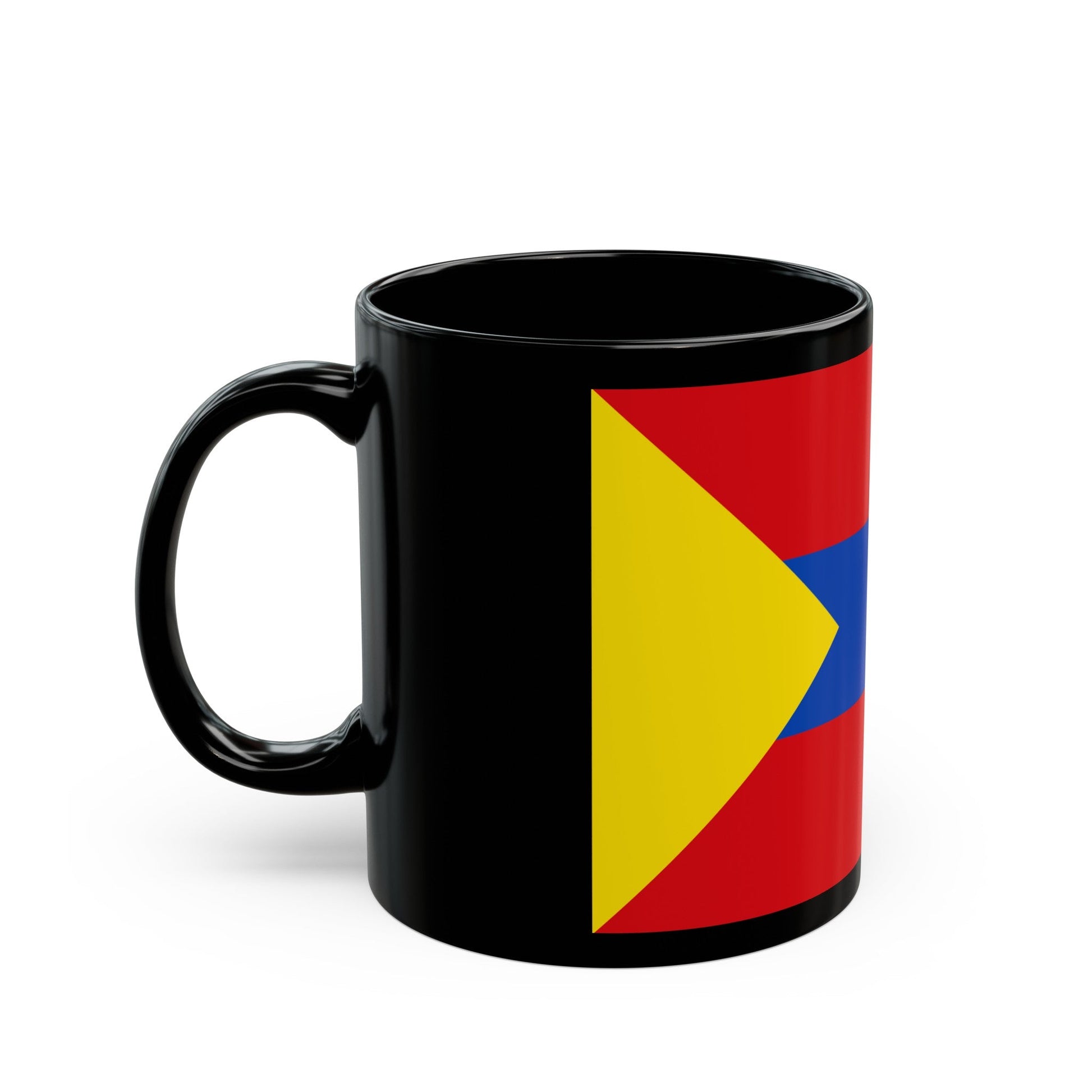 Flag of Pasto Colombia - Black Coffee Mug-The Sticker Space