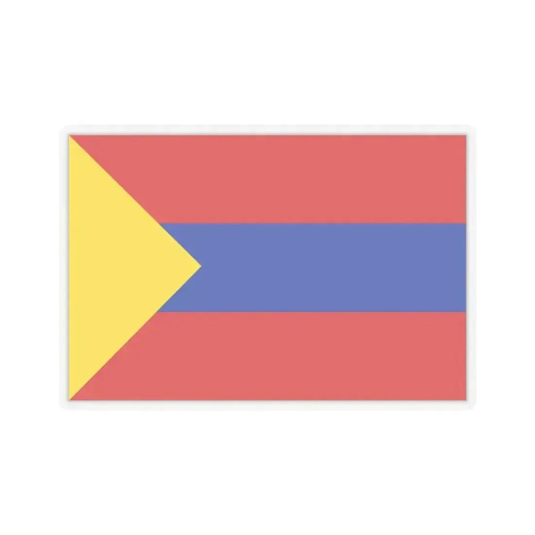 Flag of Pasto Colombia - STICKER Vinyl Kiss-Cut Decal 3 Inch Transparent - The Sticker Space