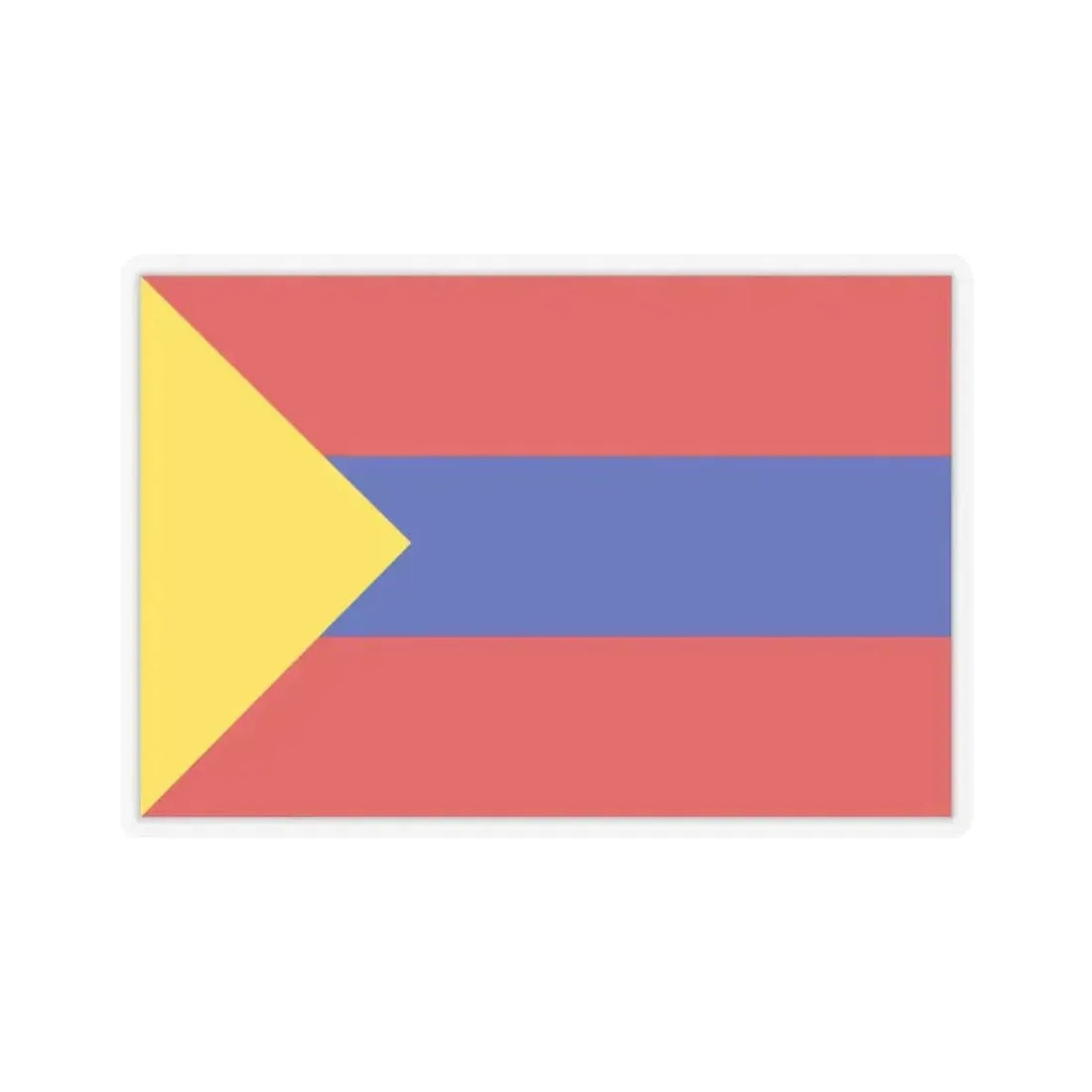 Flag of Pasto Colombia - STICKER Vinyl Kiss-Cut Decal 4 Inch Transparent - The Sticker Space