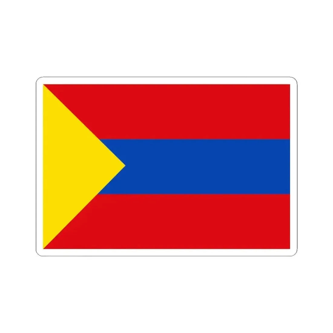 Flag of Pasto Colombia - STICKER Vinyl Kiss-Cut Decal 4 Inch White - The Sticker Space