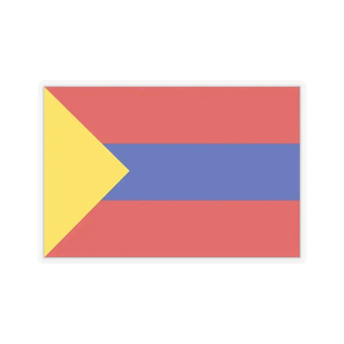 Flag of Pasto Colombia - STICKER Vinyl Kiss-Cut Decal 6 Inch Transparent - The Sticker Space