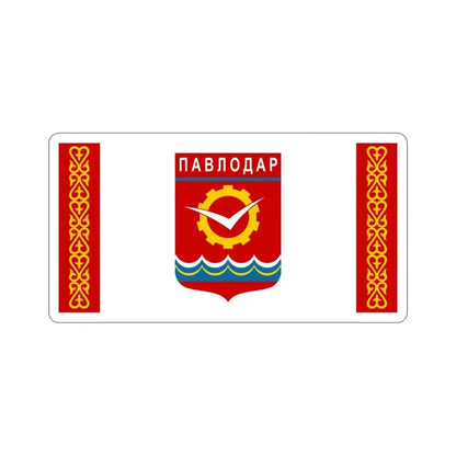 Flag of Pavlodar Kazakhstan STICKER Vinyl Die-Cut Decal 4 Inch - The Sticker Space