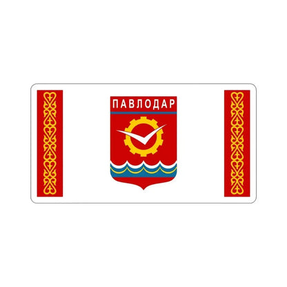 Flag of Pavlodar Kazakhstan STICKER Vinyl Die-Cut Decal 5 Inch - The Sticker Space