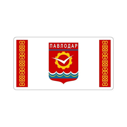 Flag of Pavlodar Kazakhstan STICKER Vinyl Die-Cut Decal 6 Inch - The Sticker Space
