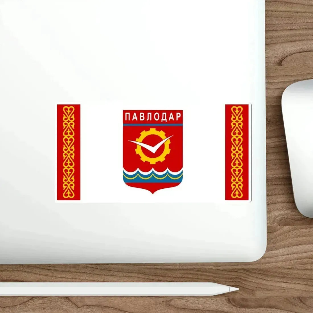 Flag of Pavlodar Kazakhstan STICKER Vinyl Die-Cut Decal - The Sticker Space