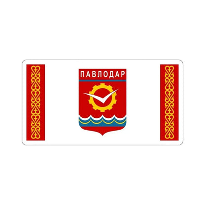 Flag of Pavlodar Kazakhstan STICKER Vinyl Die-Cut Decal - The Sticker Space
