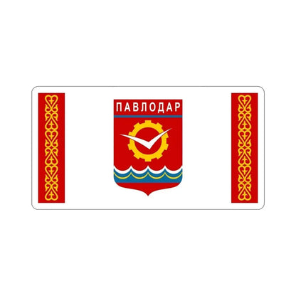 Flag of Pavlodar Kazakhstan STICKER Vinyl Die-Cut Decal - The Sticker Space