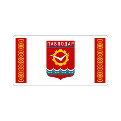 Flag of Pavlodar Kazakhstan STICKER Vinyl Die-Cut Decal - The Sticker Space