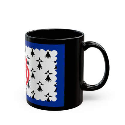 Flag of Pays de la Loire France - Black Coffee Mug-The Sticker Space