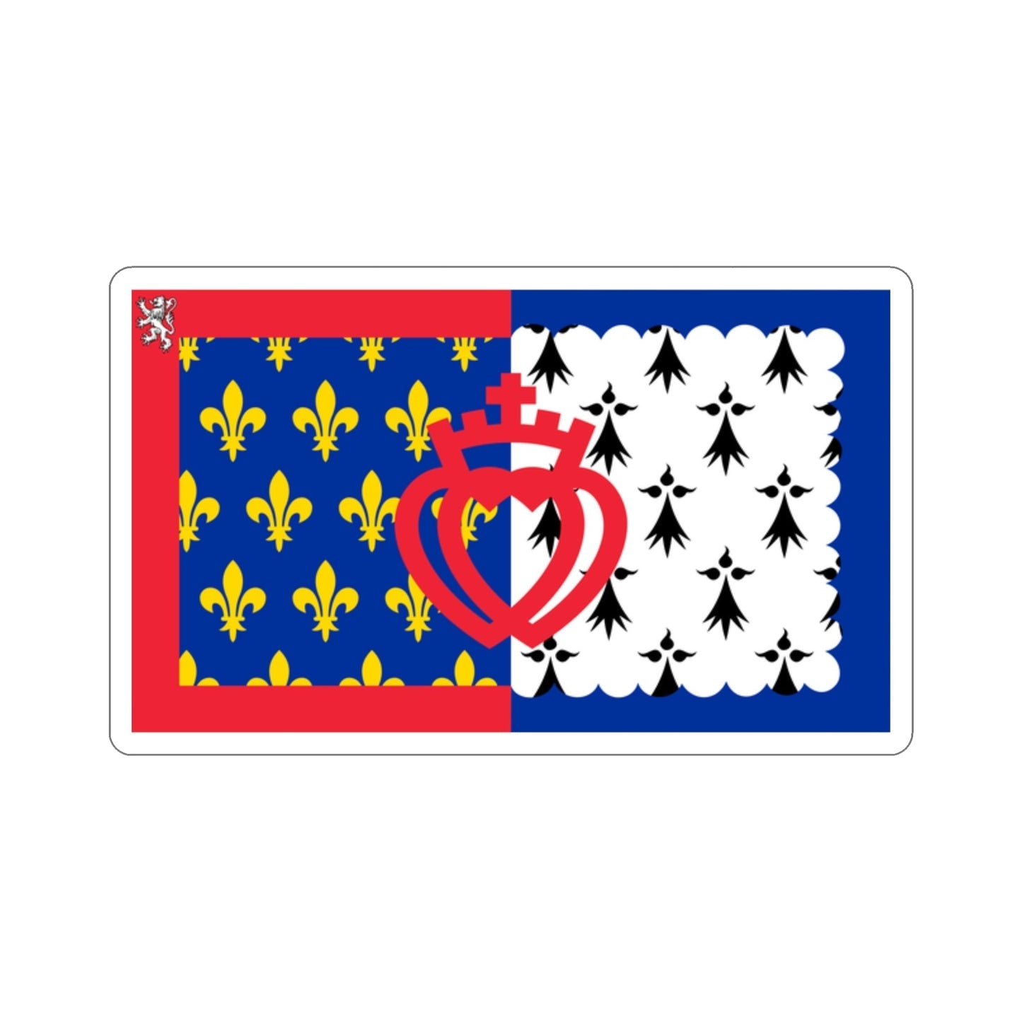 Flag of Pays de la Loire France STICKER Vinyl Die-Cut Decal-2 Inch-The Sticker Space