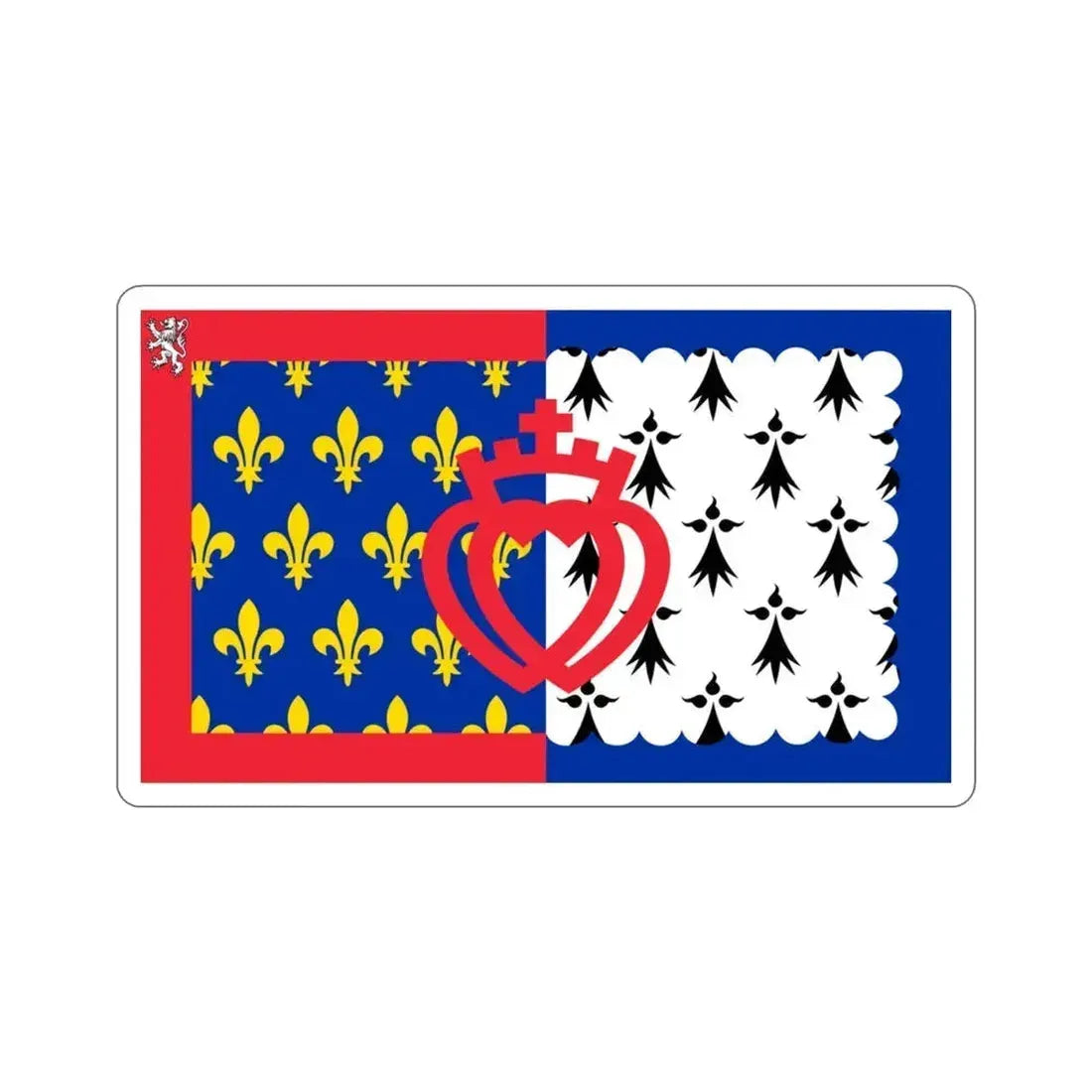 Flag of Pays de la Loire France STICKER Vinyl Die-Cut Decal 3 Inch - The Sticker Space