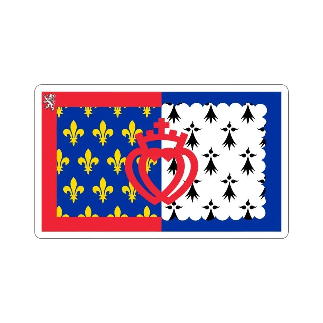 Flag of Pays de la Loire France STICKER Vinyl Die-Cut Decal 3 Inch - The Sticker Space