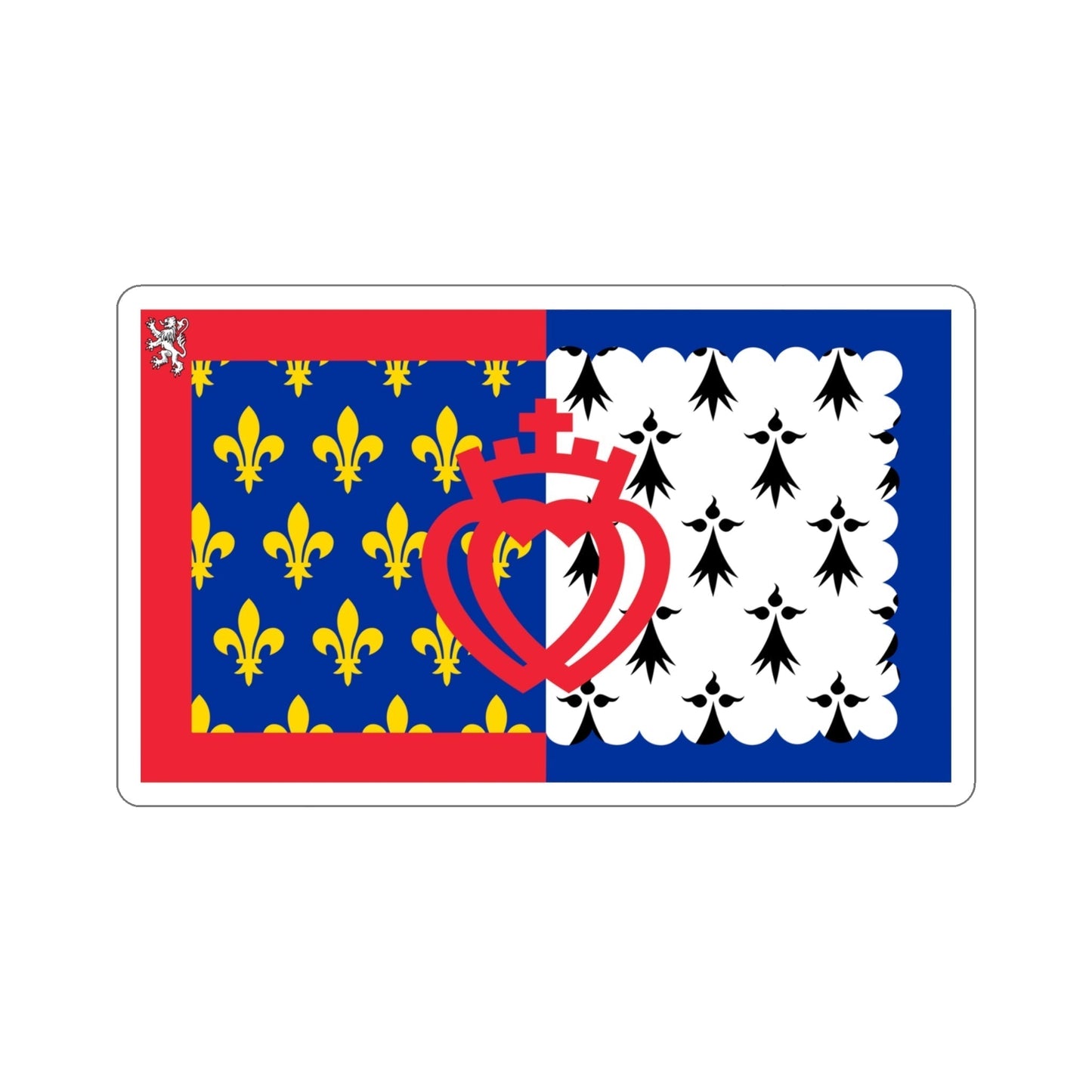 Flag of Pays de la Loire France STICKER Vinyl Die-Cut Decal-4 Inch-The Sticker Space