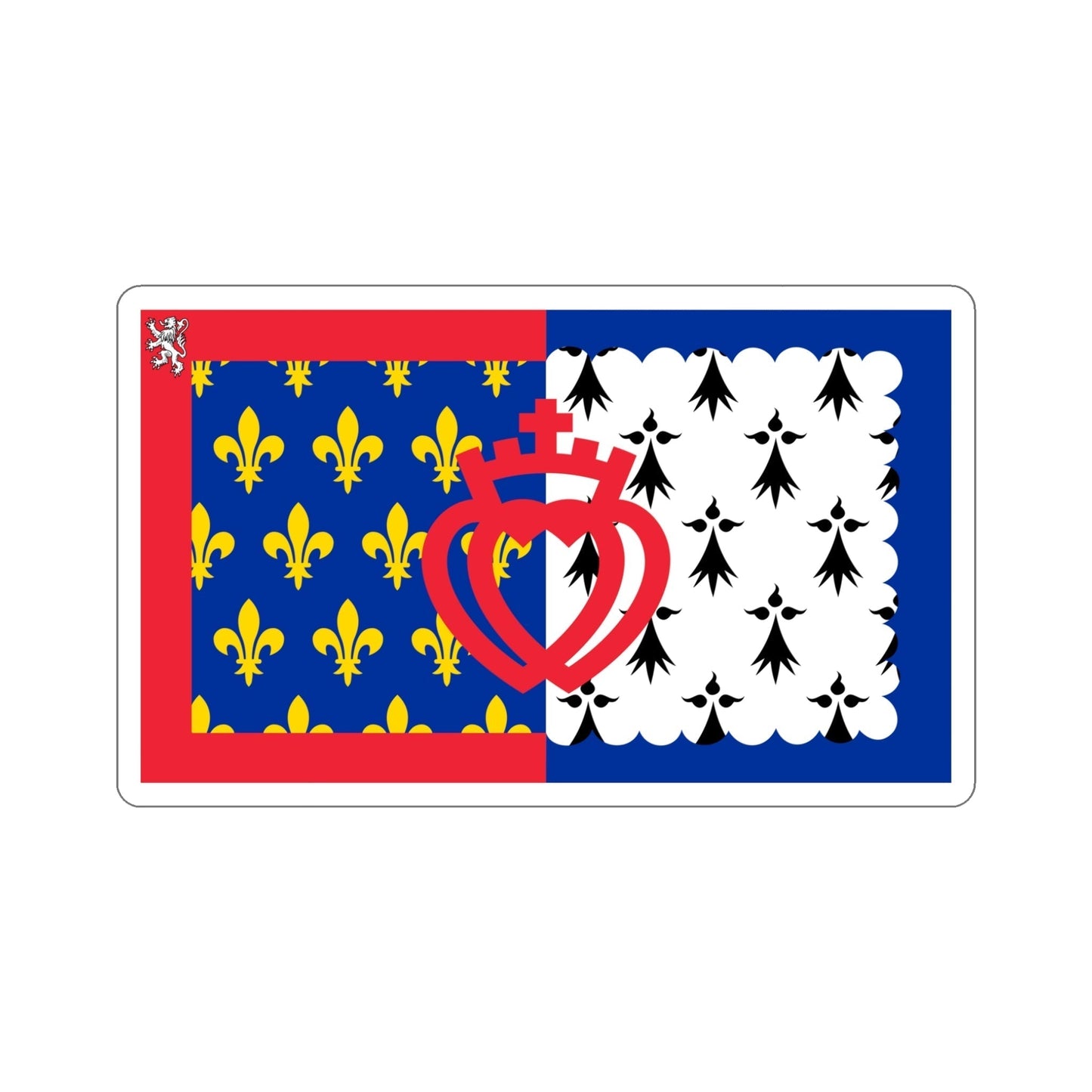 Flag of Pays de la Loire France STICKER Vinyl Die-Cut Decal-5 Inch-The Sticker Space