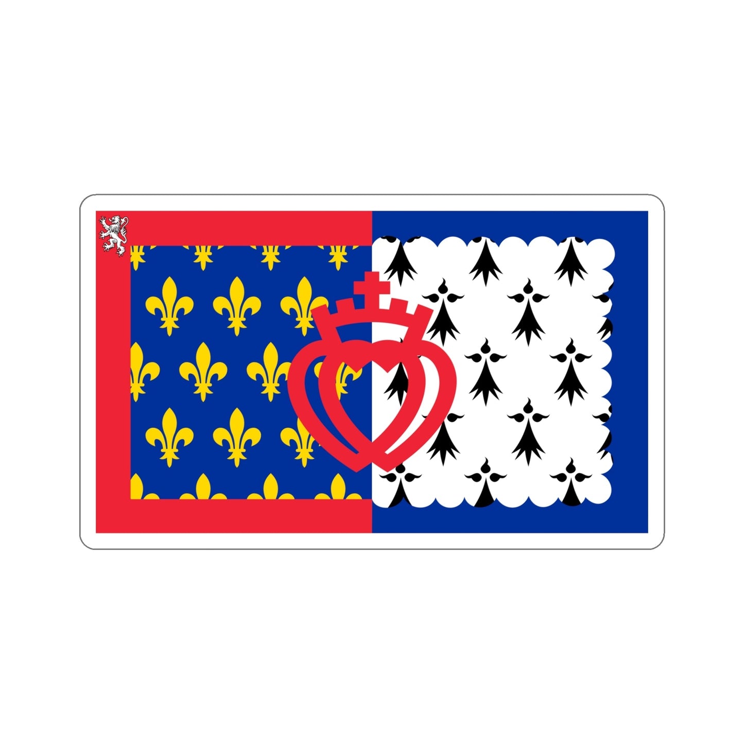 Flag of Pays de la Loire France STICKER Vinyl Die-Cut Decal-6 Inch-The Sticker Space