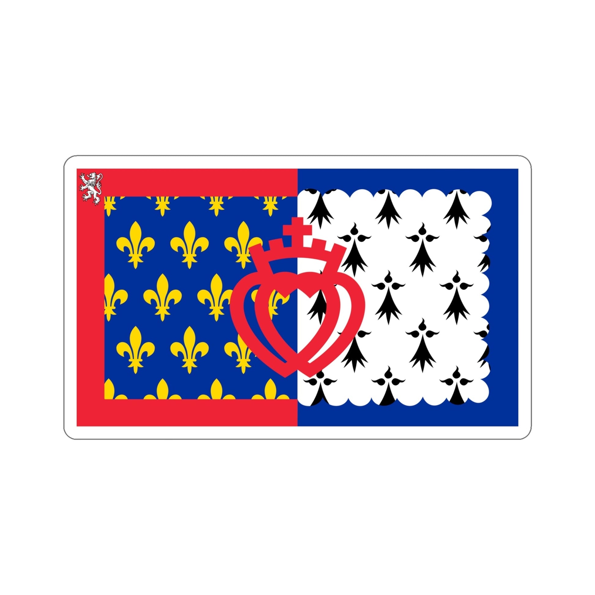 Flag of Pays de la Loire France STICKER Vinyl Die-Cut Decal-6 Inch-The Sticker Space