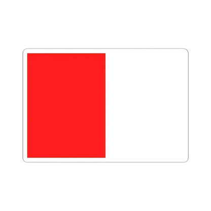 Flag of Pecq (Belgium) STICKER Vinyl Kiss-Cut Decal 2 Inch White - The Sticker Space