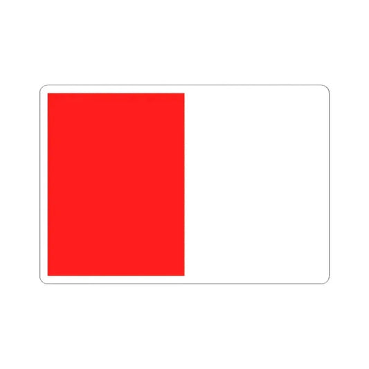 Flag of Pecq (Belgium) STICKER Vinyl Kiss-Cut Decal 2 Inch White - The Sticker Space