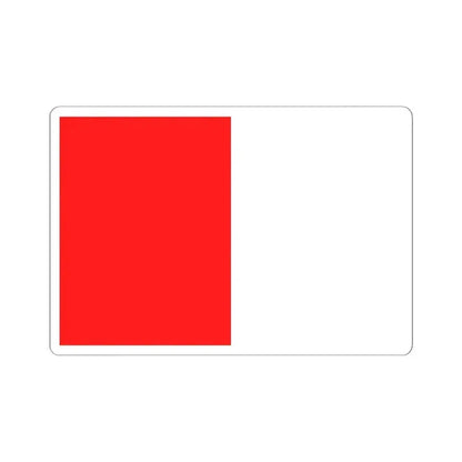 Flag of Pecq (Belgium) STICKER Vinyl Kiss-Cut Decal 6 Inch White - The Sticker Space