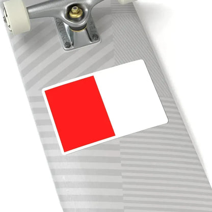 Flag of Pecq (Belgium) STICKER Vinyl Kiss-Cut Decal - The Sticker Space