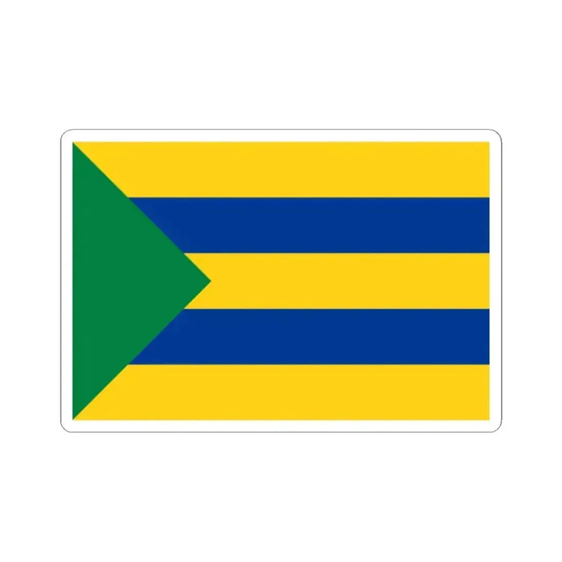 Flag of Pedernales (Ecuador) STICKER Vinyl Kiss-Cut Decal 2 Inch White - The Sticker Space