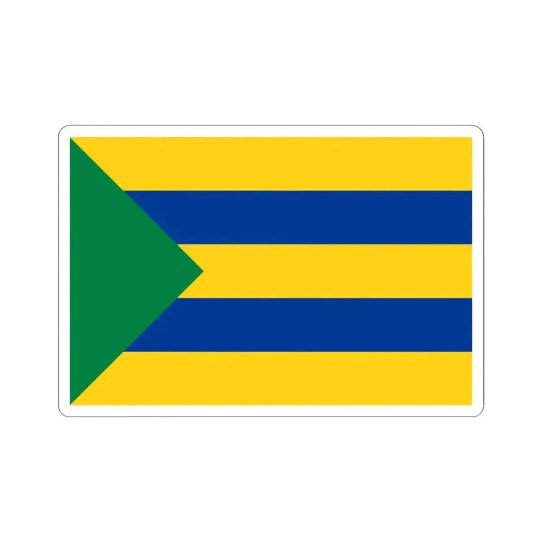 Flag of Pedernales (Ecuador) STICKER Vinyl Kiss-Cut Decal 4 Inch White - The Sticker Space