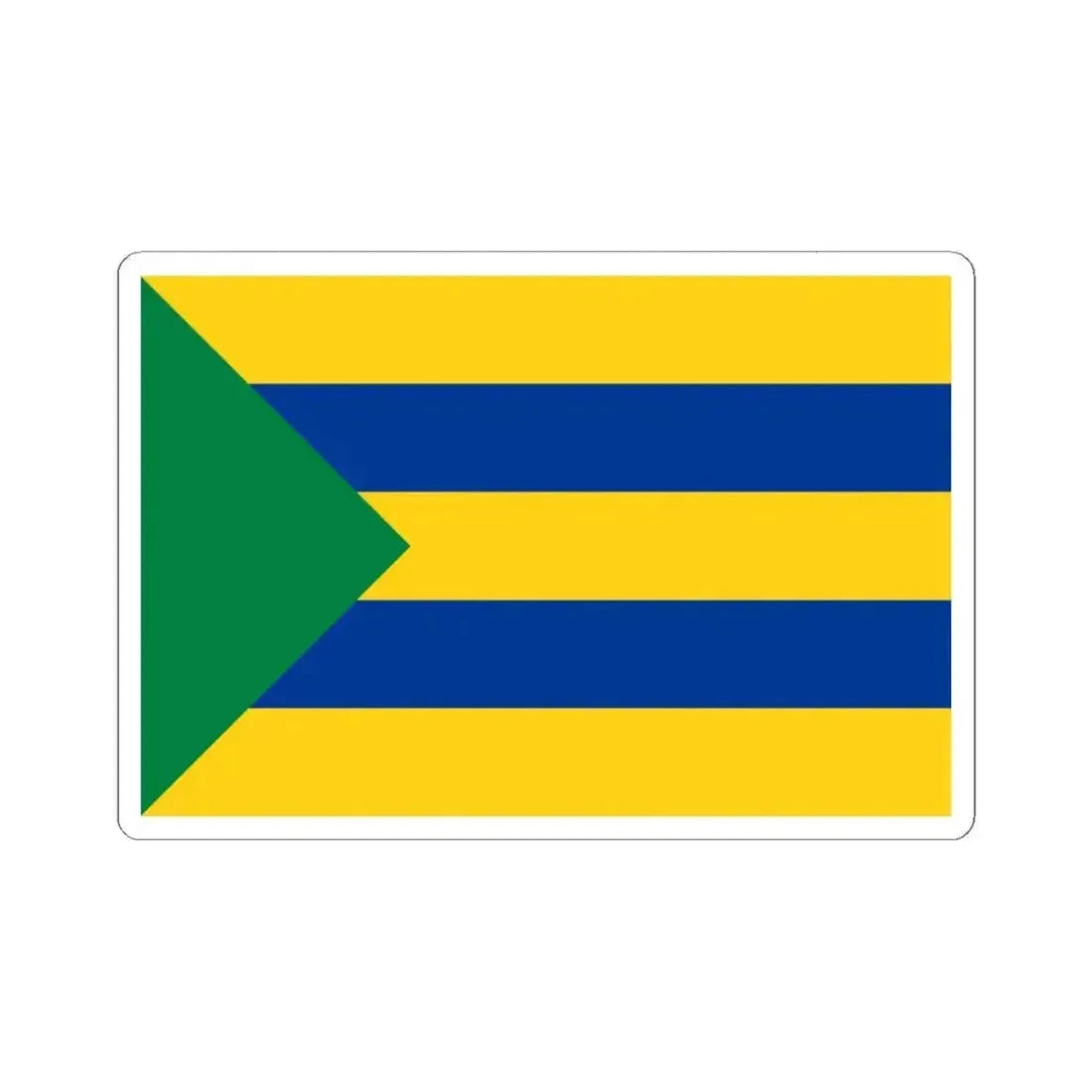 Flag of Pedernales (Ecuador) STICKER Vinyl Kiss-Cut Decal 6 Inch White - The Sticker Space