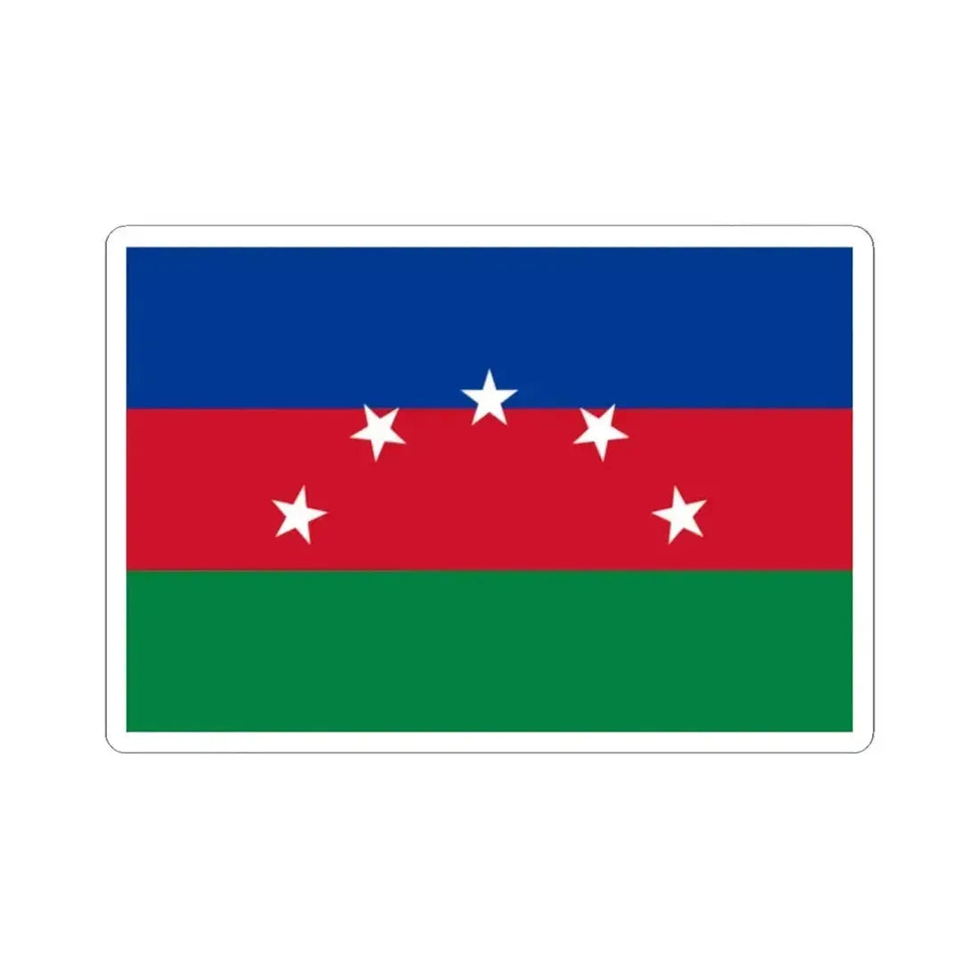 Flag of Pedro Moncayo (Ecuador) STICKER Vinyl Kiss-Cut Decal 2 Inch White - The Sticker Space