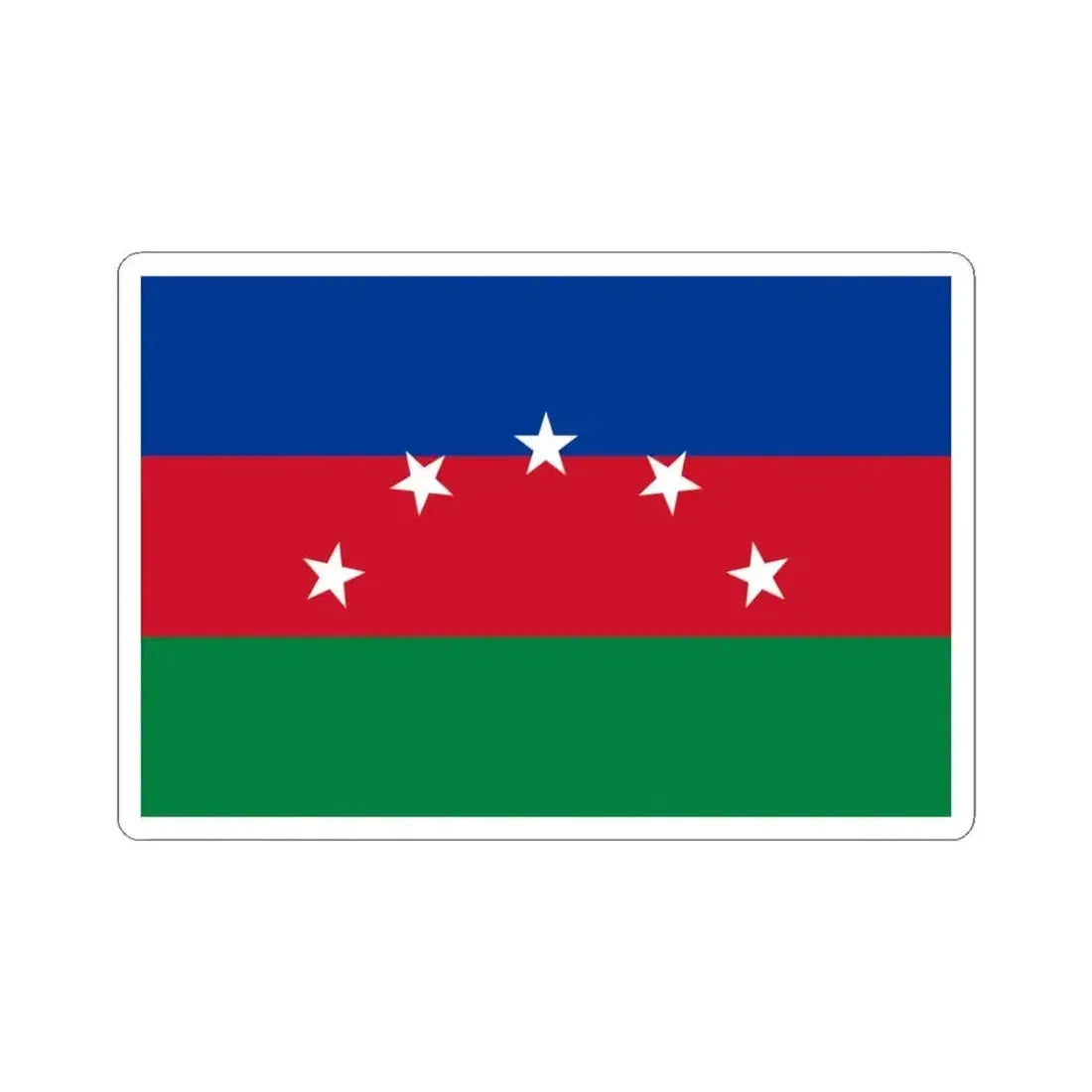 Flag of Pedro Moncayo (Ecuador) STICKER Vinyl Kiss-Cut Decal 3 Inch White - The Sticker Space