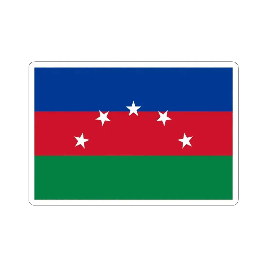 Flag of Pedro Moncayo (Ecuador) STICKER Vinyl Kiss-Cut Decal 4 Inch White - The Sticker Space