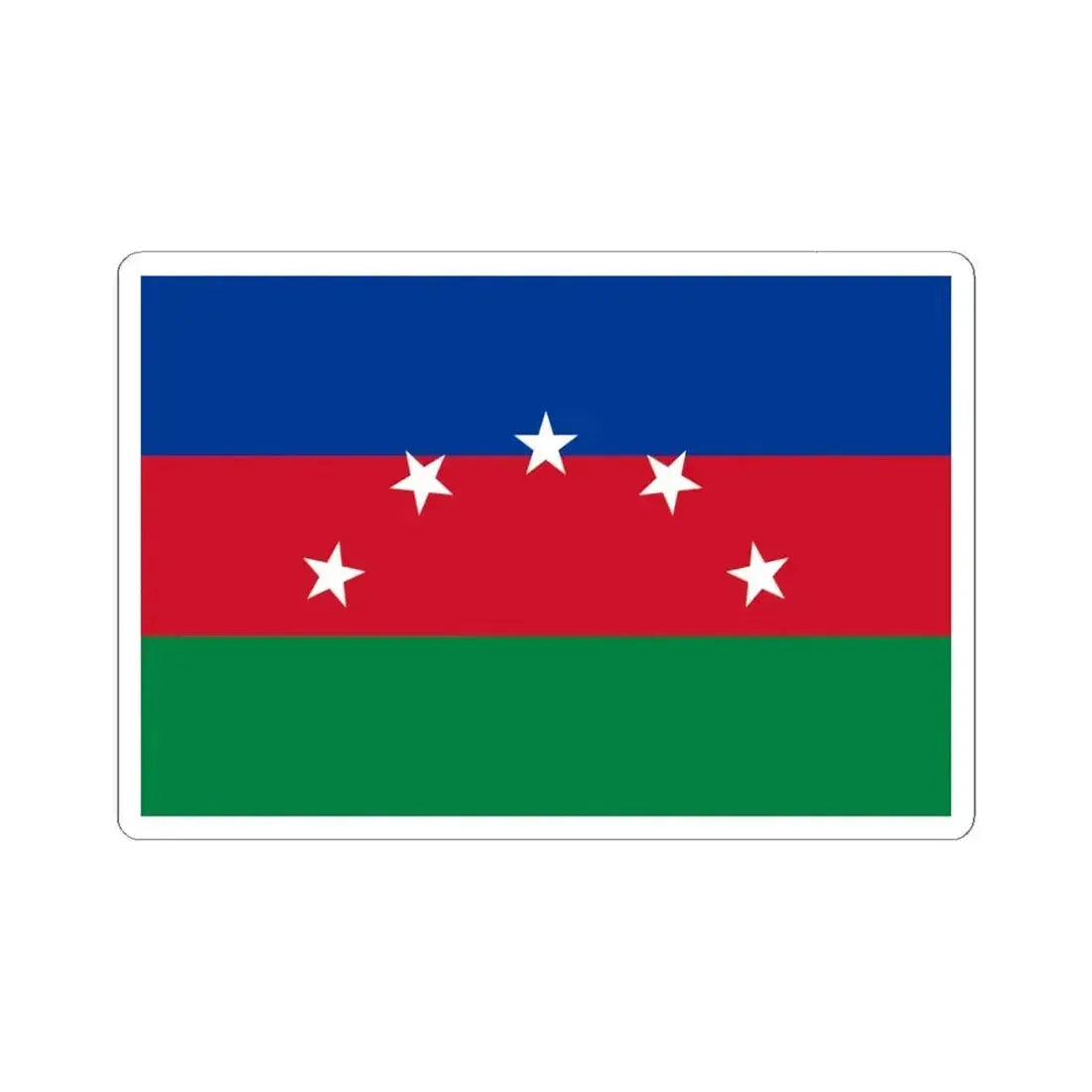 Flag of Pedro Moncayo (Ecuador) STICKER Vinyl Kiss-Cut Decal 6 Inch White - The Sticker Space