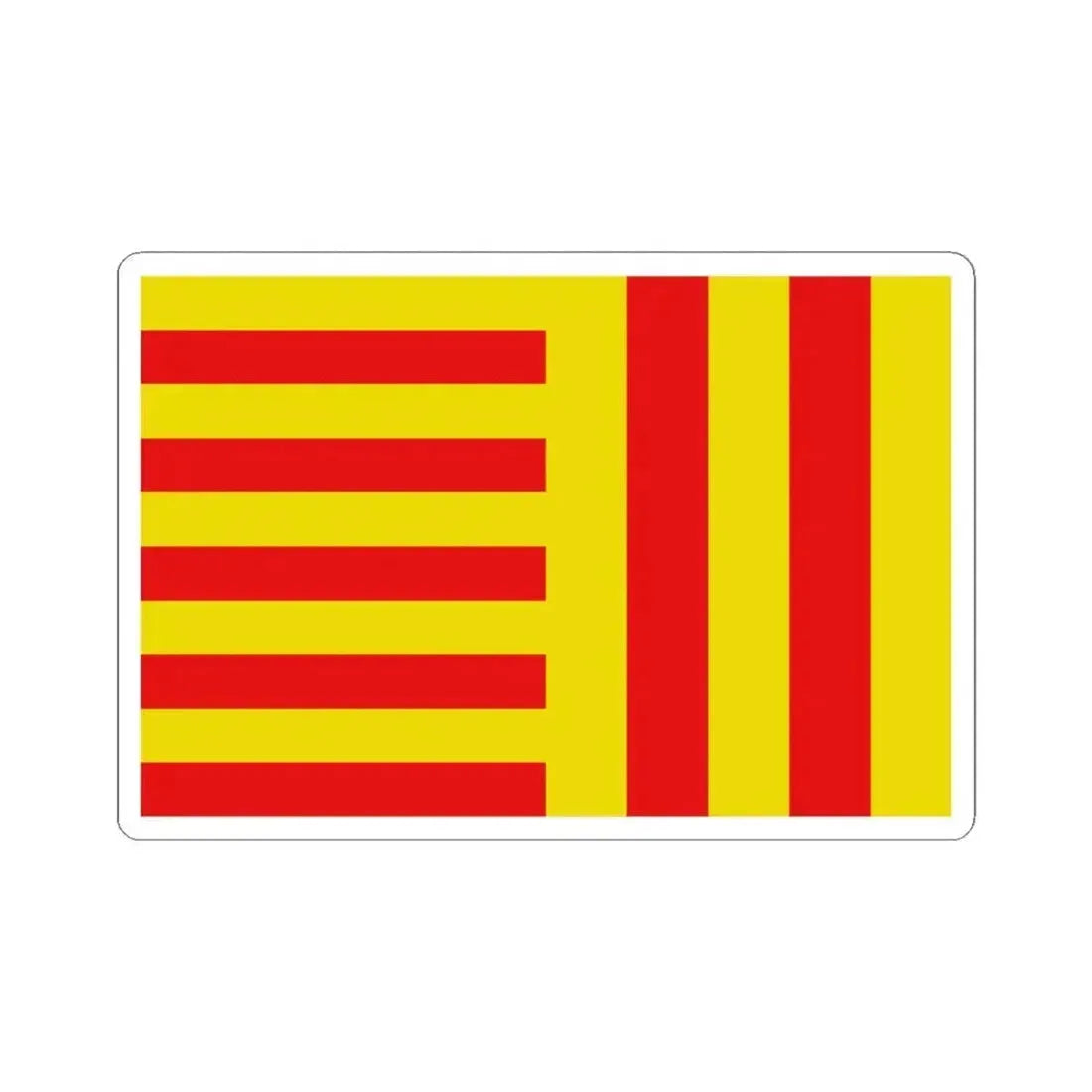 Flag of Peer (Belgium) STICKER Vinyl Kiss-Cut Decal 4 Inch White - The Sticker Space
