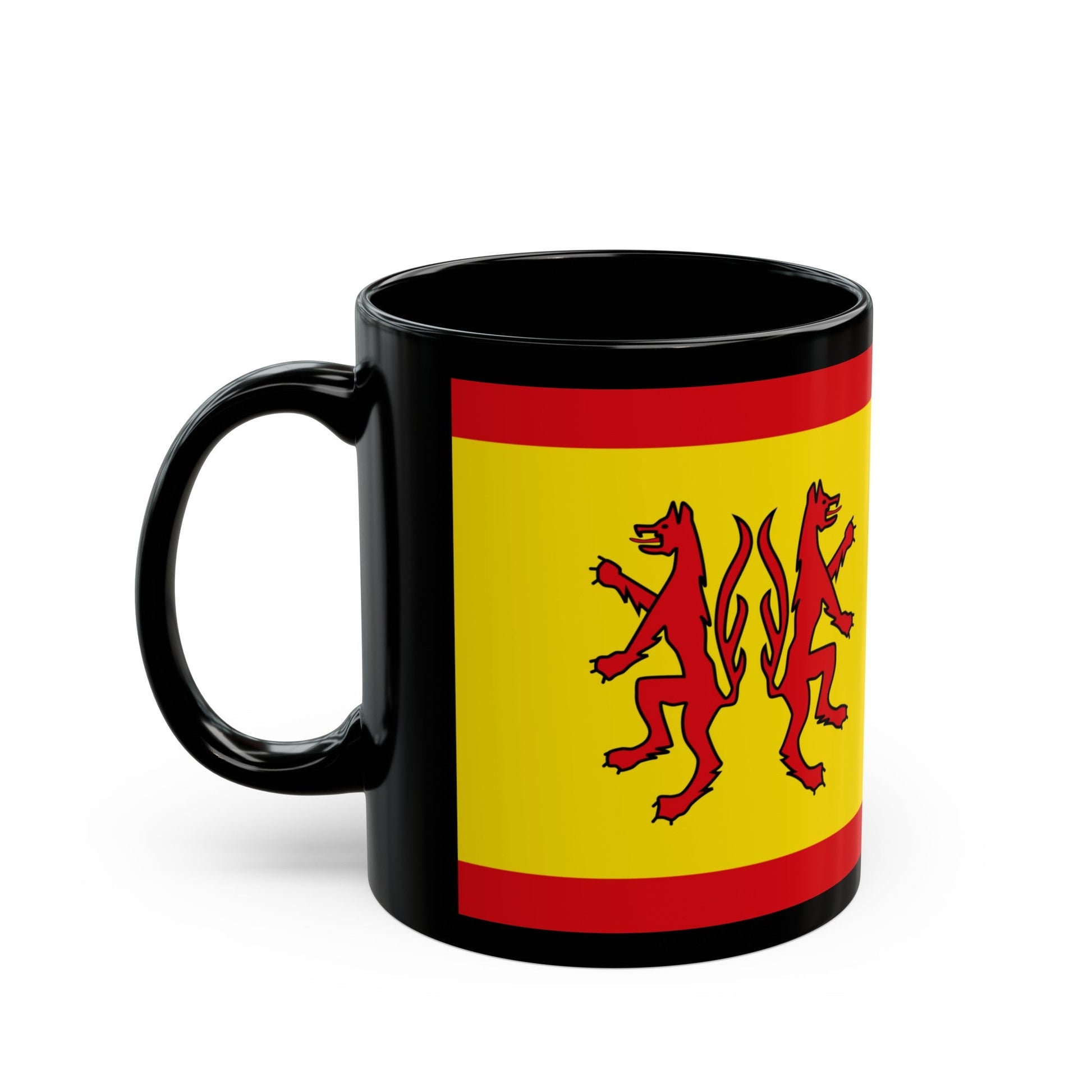 Flag of Peine Germany - Black Coffee Mug-The Sticker Space