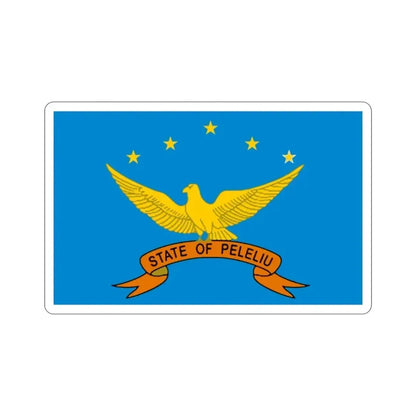 Flag of Peleliu Palau STICKER Vinyl Die-Cut Decal - The Sticker Space