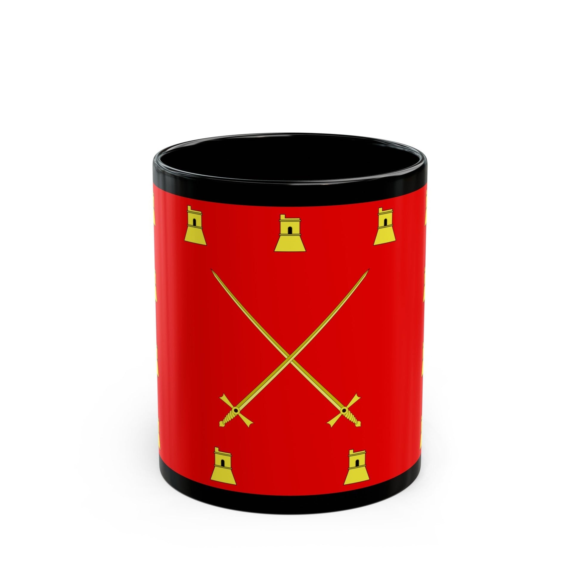 Flag of Pembroke Malta - Black Coffee Mug-11oz-The Sticker Space