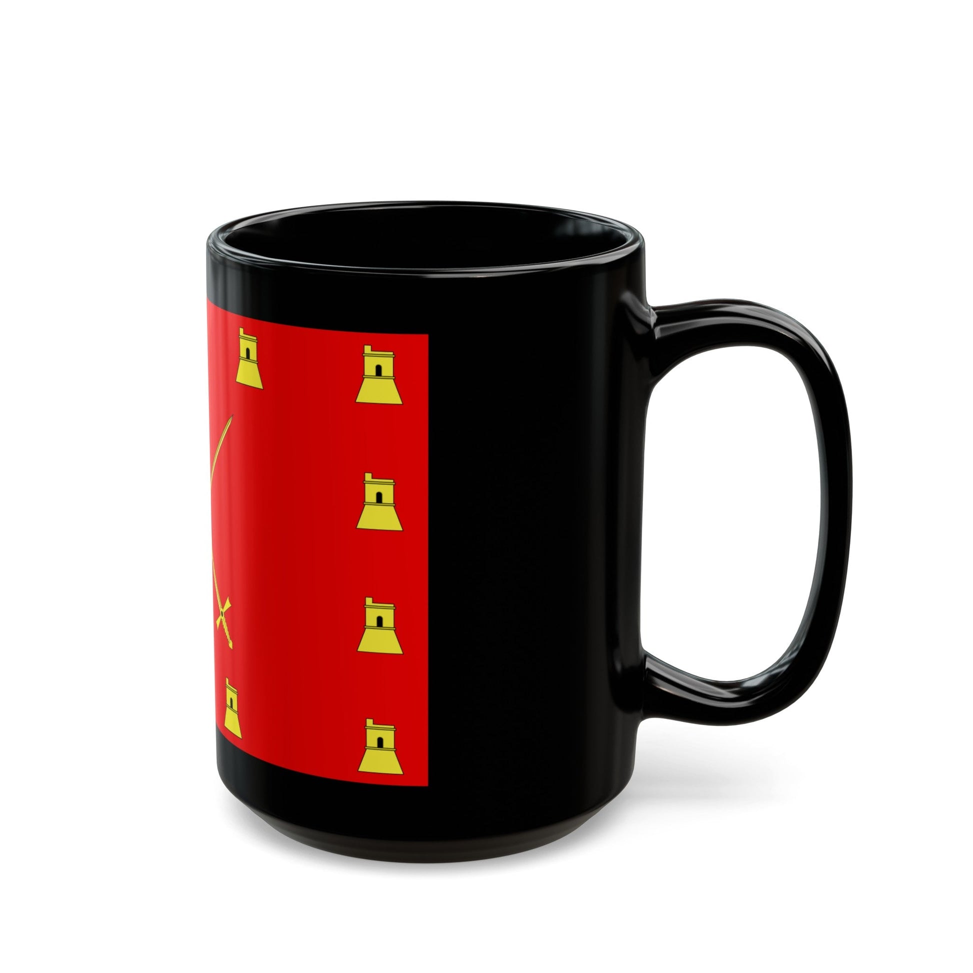 Flag of Pembroke Malta - Black Coffee Mug-The Sticker Space