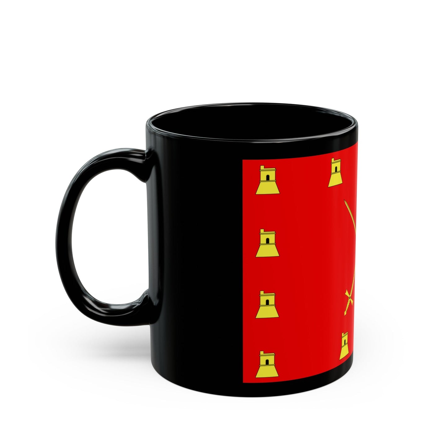 Flag of Pembroke Malta - Black Coffee Mug-The Sticker Space