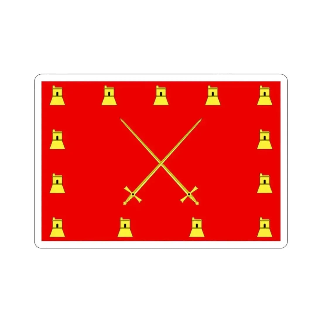 Flag of Pembroke Malta STICKER Vinyl Die-Cut Decal 2 Inch - The Sticker Space