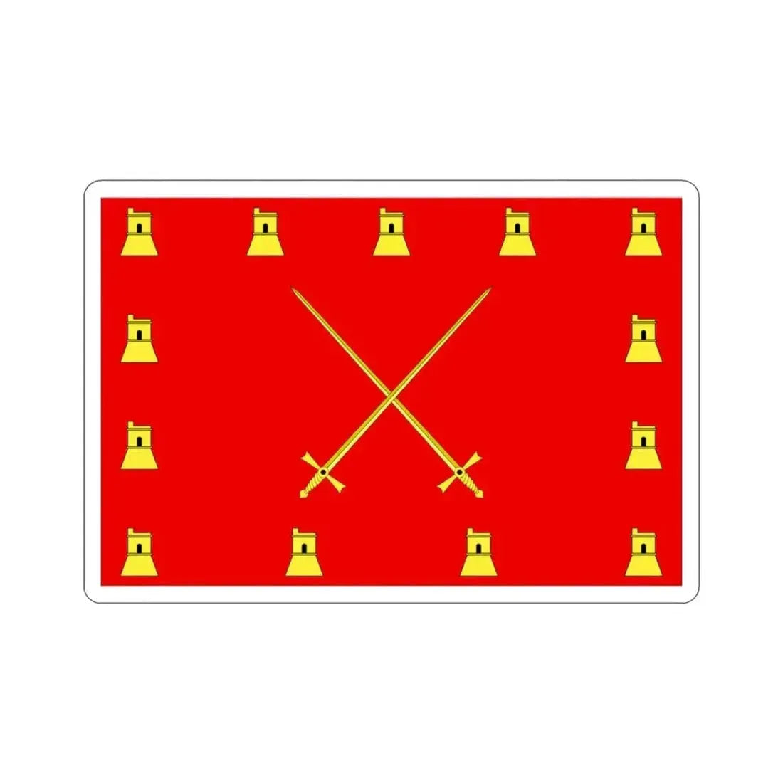 Flag of Pembroke Malta STICKER Vinyl Die-Cut Decal 3 Inch - The Sticker Space