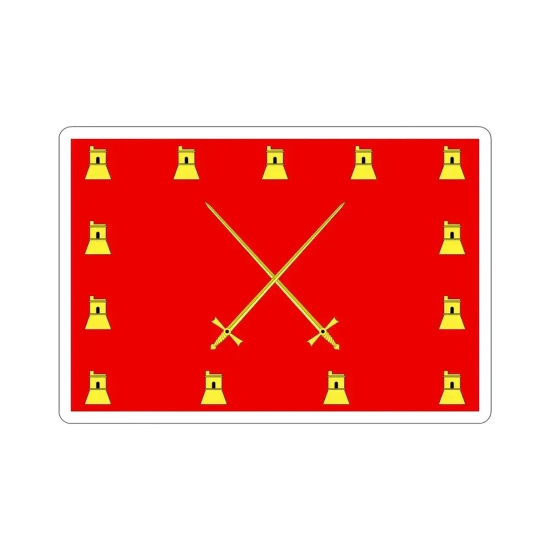 Flag of Pembroke Malta STICKER Vinyl Die-Cut Decal 6 Inch - The Sticker Space