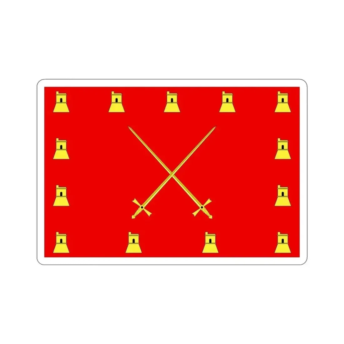 Flag of Pembroke Malta STICKER Vinyl Die-Cut Decal - The Sticker Space