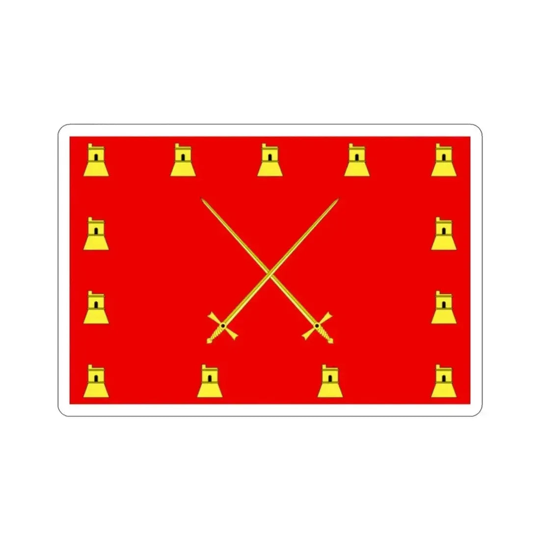 Flag of Pembroke Malta STICKER Vinyl Die-Cut Decal - The Sticker Space
