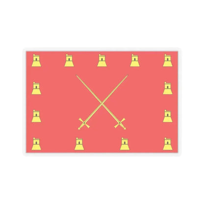 Flag of Pembroke Malta - STICKER Vinyl Kiss-Cut Decal 2 Inch Transparent - The Sticker Space