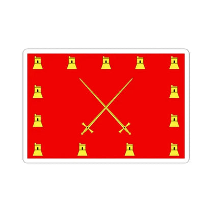 Flag of Pembroke Malta - STICKER Vinyl Kiss-Cut Decal 2 Inch White - The Sticker Space