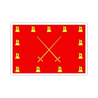 Flag of Pembroke Malta - STICKER Vinyl Kiss-Cut Decal 3 Inch White - The Sticker Space