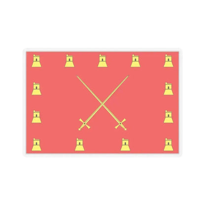 Flag of Pembroke Malta - STICKER Vinyl Kiss-Cut Decal 4 Inch Transparent - The Sticker Space