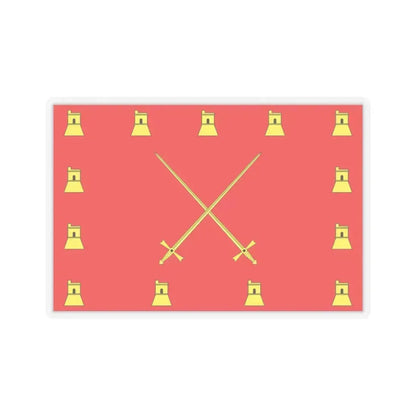 Flag of Pembroke Malta - STICKER Vinyl Kiss-Cut Decal 6 Inch Transparent - The Sticker Space